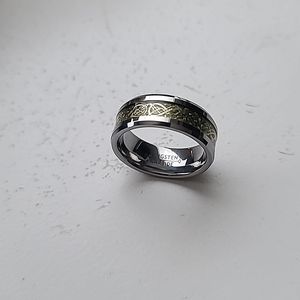 Tungsten Carbide Men's Ring Size 10.25